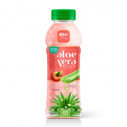 Pet bottle 330ml Aloe vera with pulp drink apple flavor